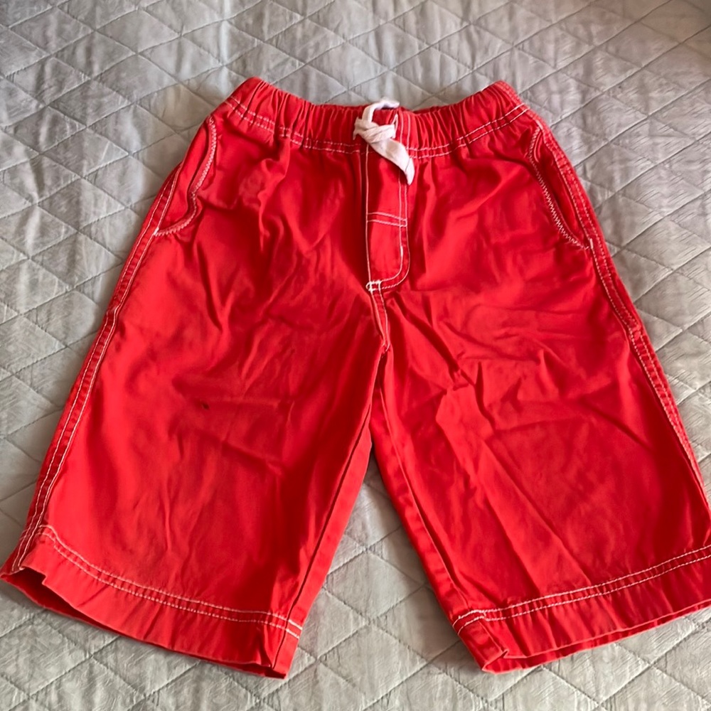 Hanna Andersson Orange-Red Board Shorts Sz 8